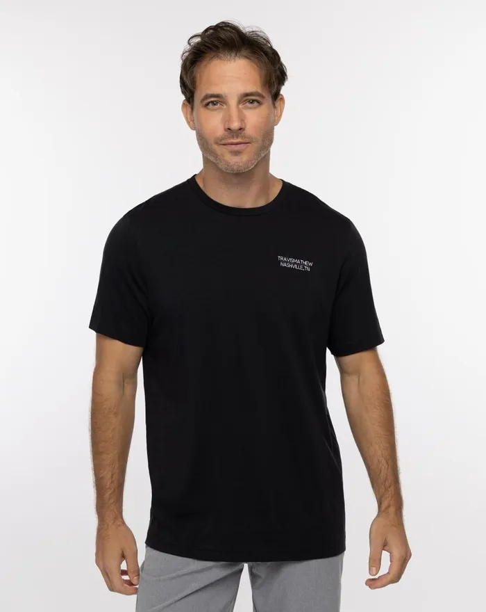TravisMathew MALARKY TEE Black Men Tees TravisMathew MALARKY TEE Black Men Tees