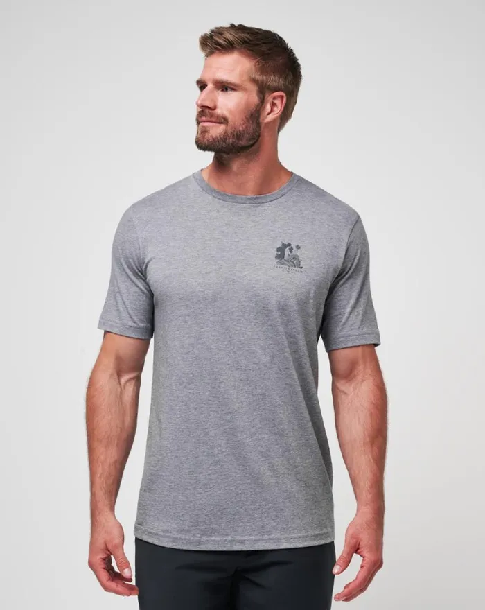 TravisMathew MERMAID CAVES TEE Heather Grey Men Tees TravisMathew MERMAID CAVES TEE Heather Grey Men Tees