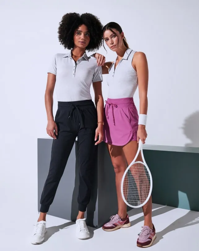 TravisMathew MOVEKNIT TIE JOGGER Heather Black Women Pants TravisMathew MOVEKNIT TIE JOGGER Heather Black Women Pants