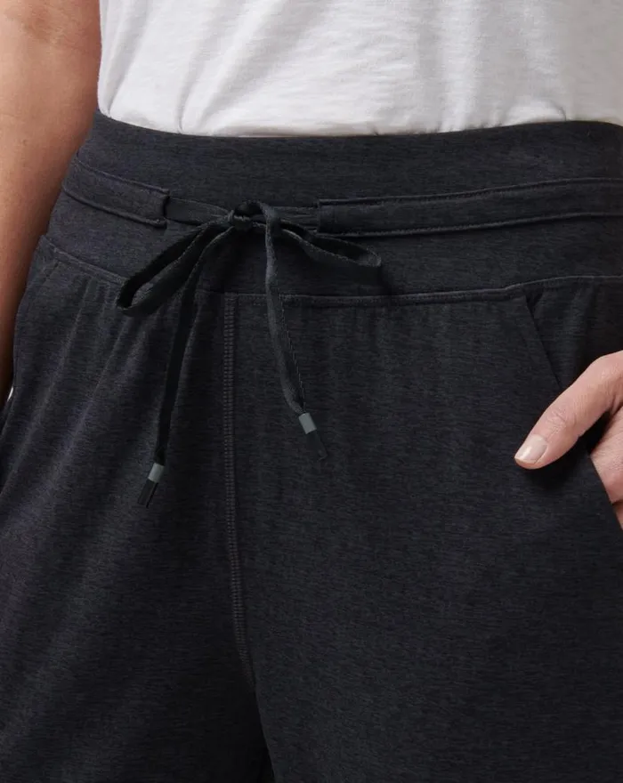 TravisMathew MOVEKNIT TIE JOGGER Heather Black Women Pants TravisMathew MOVEKNIT TIE JOGGER Heather Black Women Pants