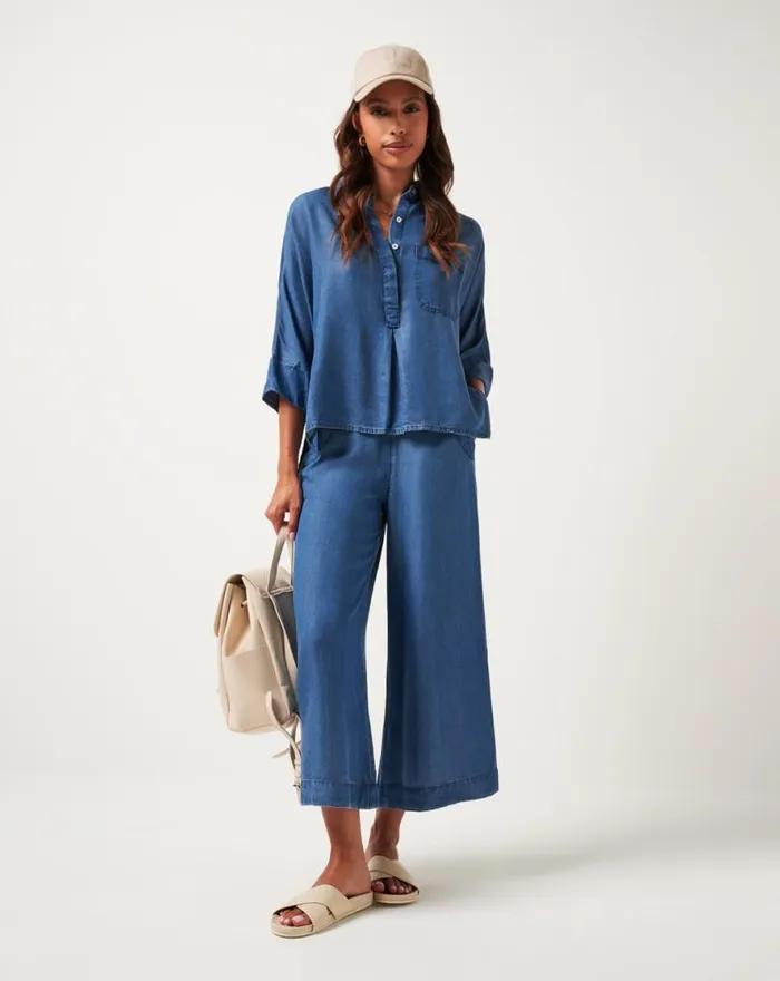 TravisMathew OLD HAVANA PANT Copen Blue Women Pants TravisMathew OLD HAVANA PANT Copen Blue Women Pants