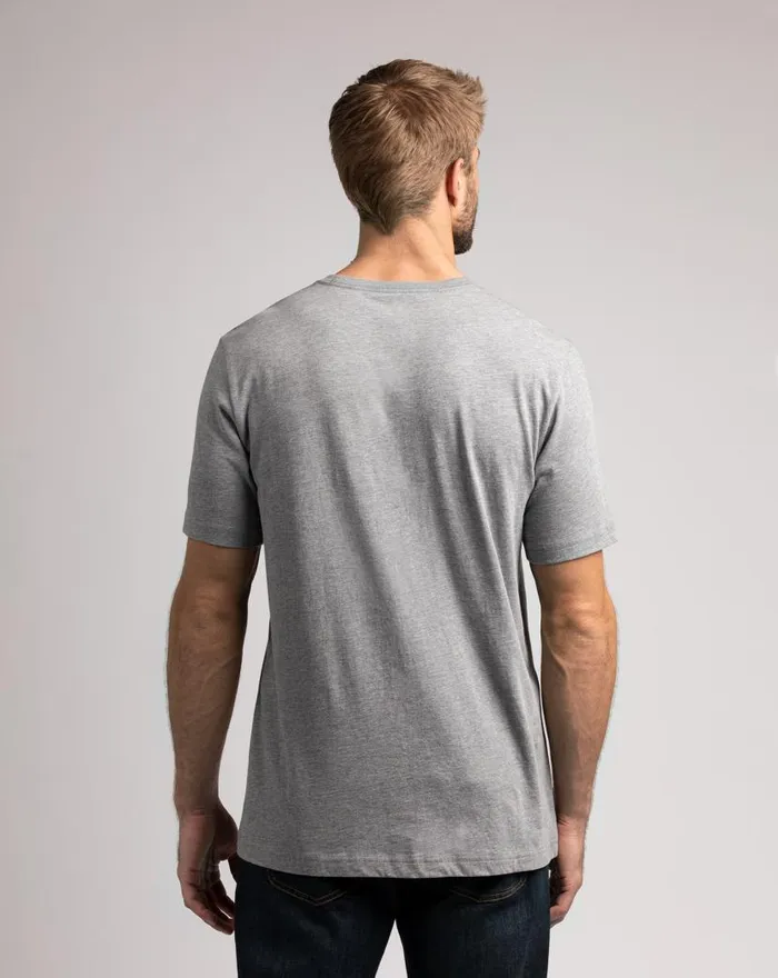 TravisMathew POWDER MOUNTAIN TEE Heather Grey Men Tees TravisMathew POWDER MOUNTAIN TEE Heather Grey Men Tees