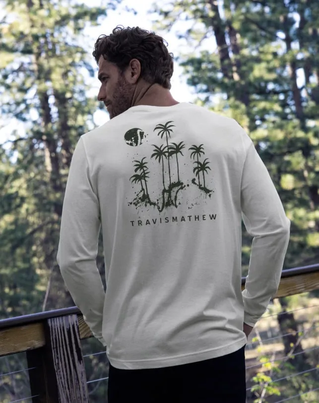 TravisMathew ROLLING WAVES LONG SLEEVE TEE Vanilla Ice Men Tees