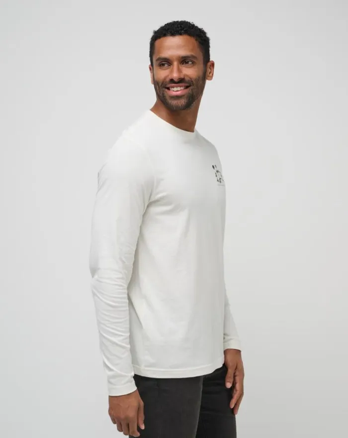 TravisMathew ROLLING WAVES LONG SLEEVE TEE Vanilla Ice Men Tees TravisMathew ROLLING WAVES LONG SLEEVE TEE Vanilla Ice Men Tees