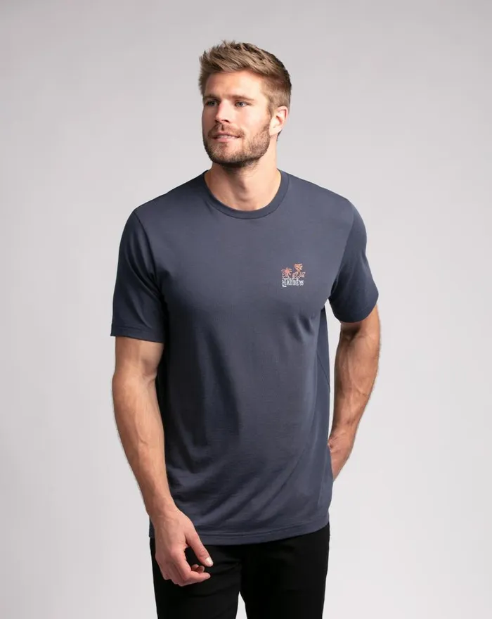 TravisMathew SIESTA TEE Mood Indigo Men Tees TravisMathew SIESTA TEE Mood Indigo Men Tees