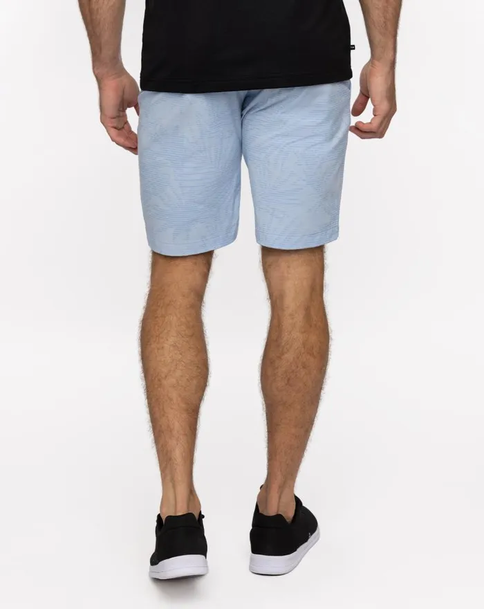 TravisMathew STREET ART SHORT 9IN Heather Bel Air Blue Men Shorts TravisMathew STREET ART SHORT 9IN Heather Bel Air Blue Men Shorts