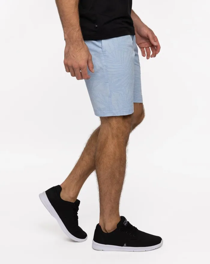TravisMathew STREET ART SHORT 9IN Heather Bel Air Blue Men Shorts TravisMathew STREET ART SHORT 9IN Heather Bel Air Blue Men Shorts