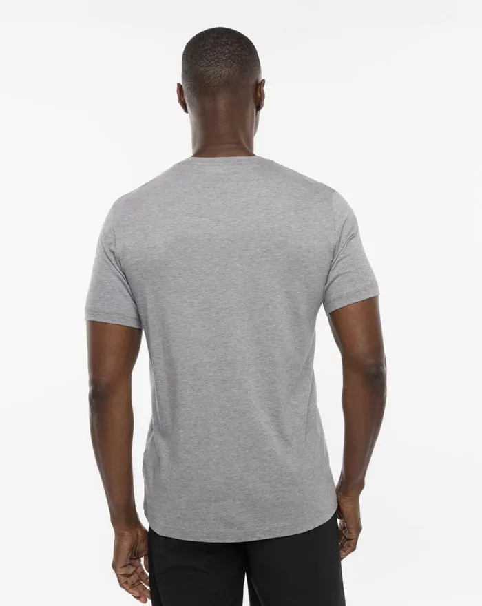 TravisMathew THE BIG ISLE 20 TEE Heather Grey Men Tees TravisMathew THE BIG ISLE 20 TEE Heather Grey Men Tees
