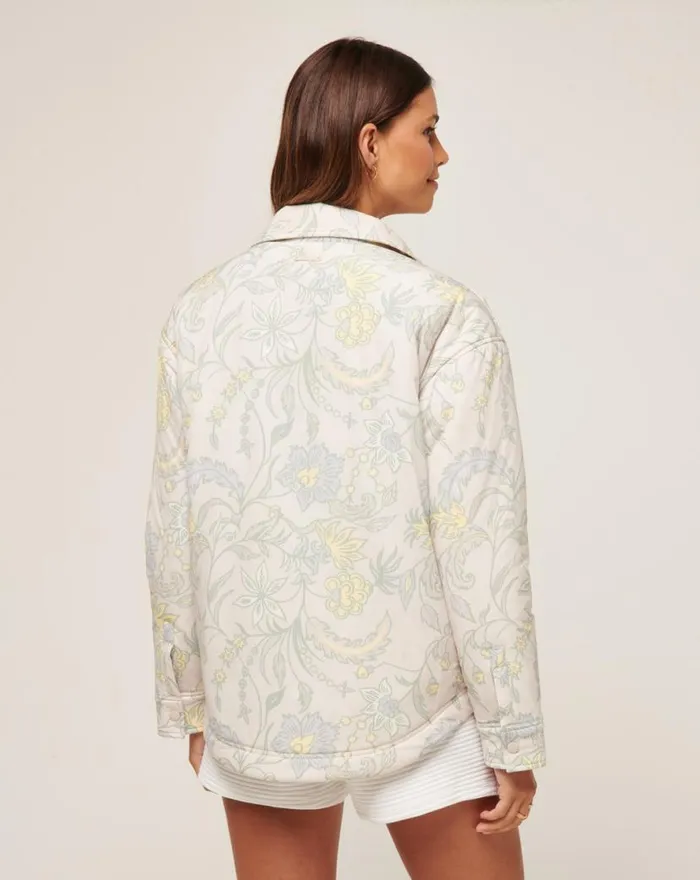 TravisMathew THREE DAY GETAWAY SHACKET Pumice Multi Women Jackets TravisMathew THREE DAY GETAWAY SHACKET Pumice Multi Women Jackets