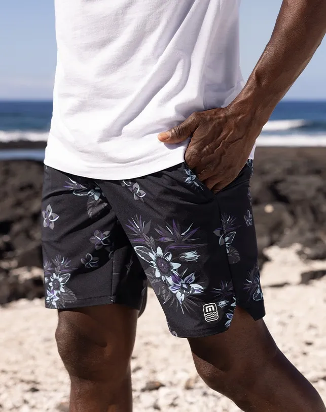 TravisMathew TIKI TIME BOARDSHORT Black Men Boardshorts TravisMathew TIKI TIME BOARDSHORT Black Men Boardshorts