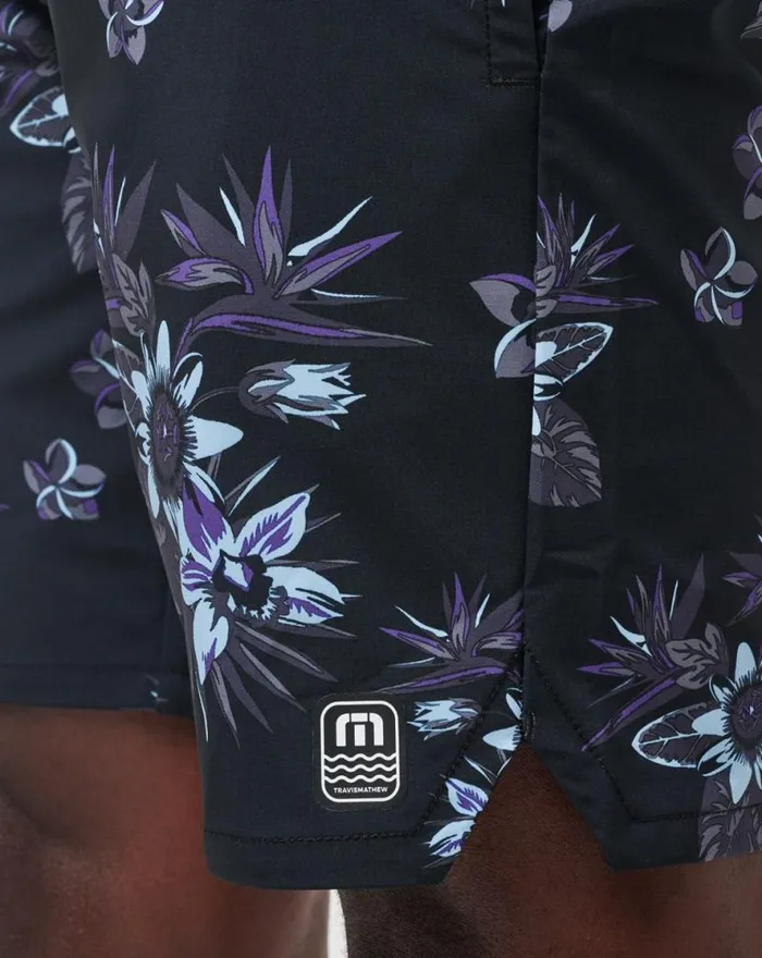 TravisMathew TIKI TIME BOARDSHORT Black Men Boardshorts TravisMathew TIKI TIME BOARDSHORT Black Men Boardshorts