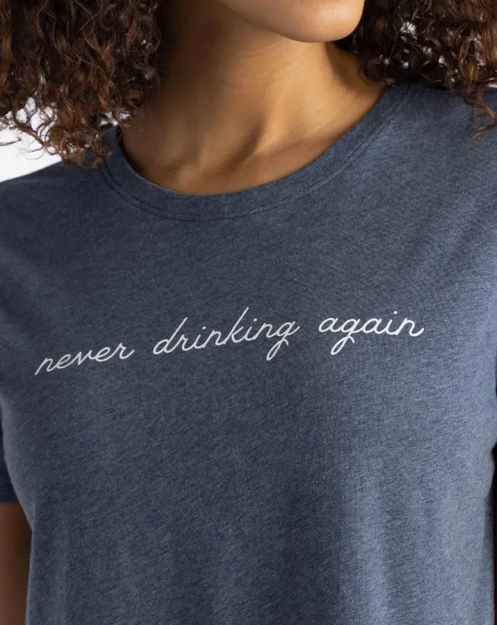 TravisMathew TINY BUBBLES TEE Heather Mood Indigo Women Tees
