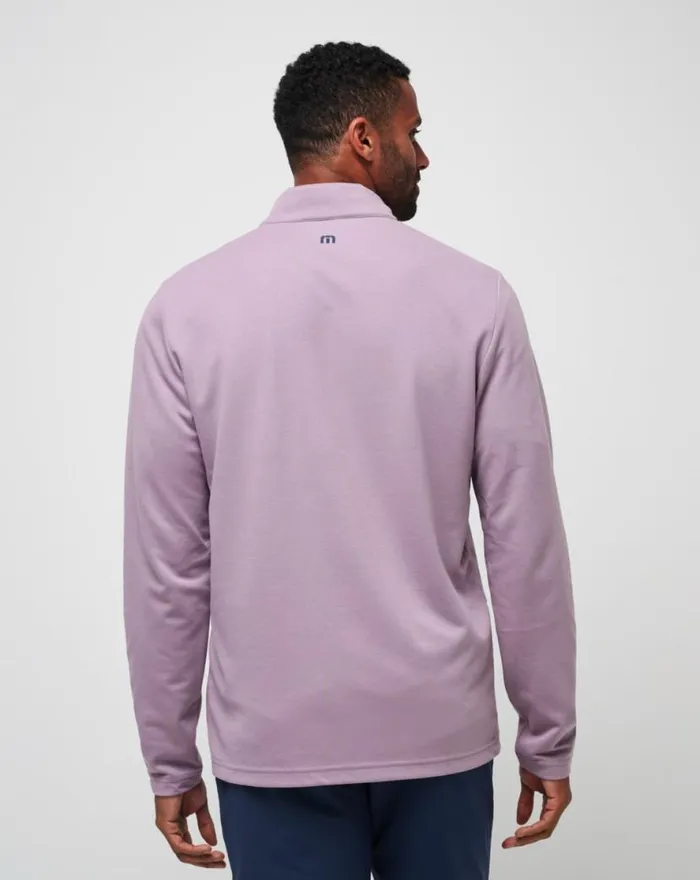 TravisMathew UPGRADED CHEST STRIPE QUARTER ZIP Elderberry Men Quarter Zips TravisMathew UPGRADED CHEST STRIPE QUARTER ZIP Elderberry Men Quarter Zips