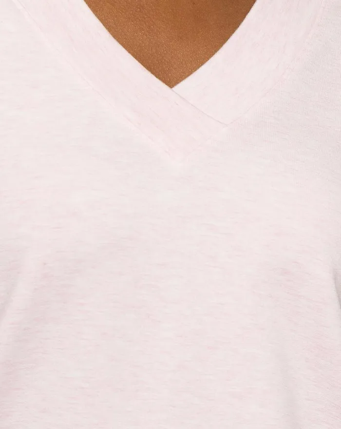TravisMathew VIP TREATMENT CLOUD FRENCH TERRY TOP Heather Lilac Women Shirts and Tops TravisMathew VIP TREATMENT CLOUD FRENCH TERRY TOP Heather Lilac Women Shirts and Tops