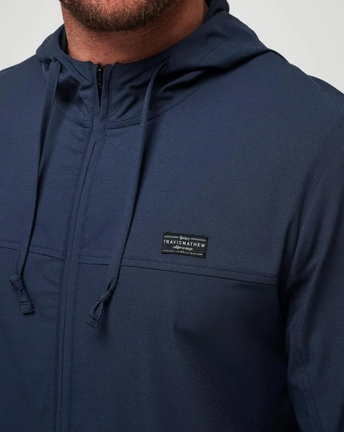 TravisMathew WANDERLUST HOODIE Mood Indigo Men Jackets TravisMathew WANDERLUST HOODIE Mood Indigo Men Jackets
