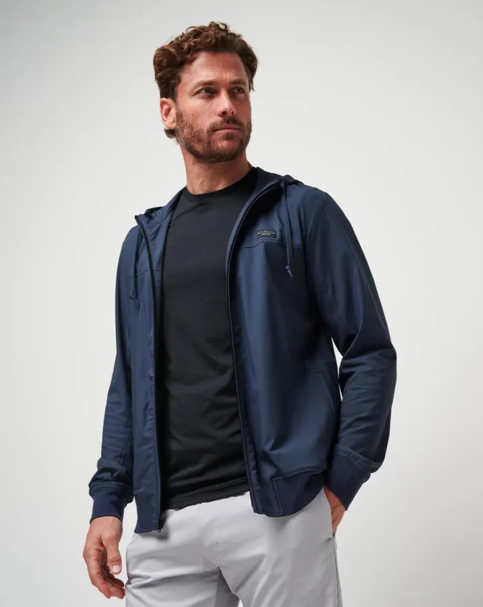 TravisMathew WANDERLUST HOODIE Mood Indigo Men Jackets TravisMathew WANDERLUST HOODIE Mood Indigo Men Jackets