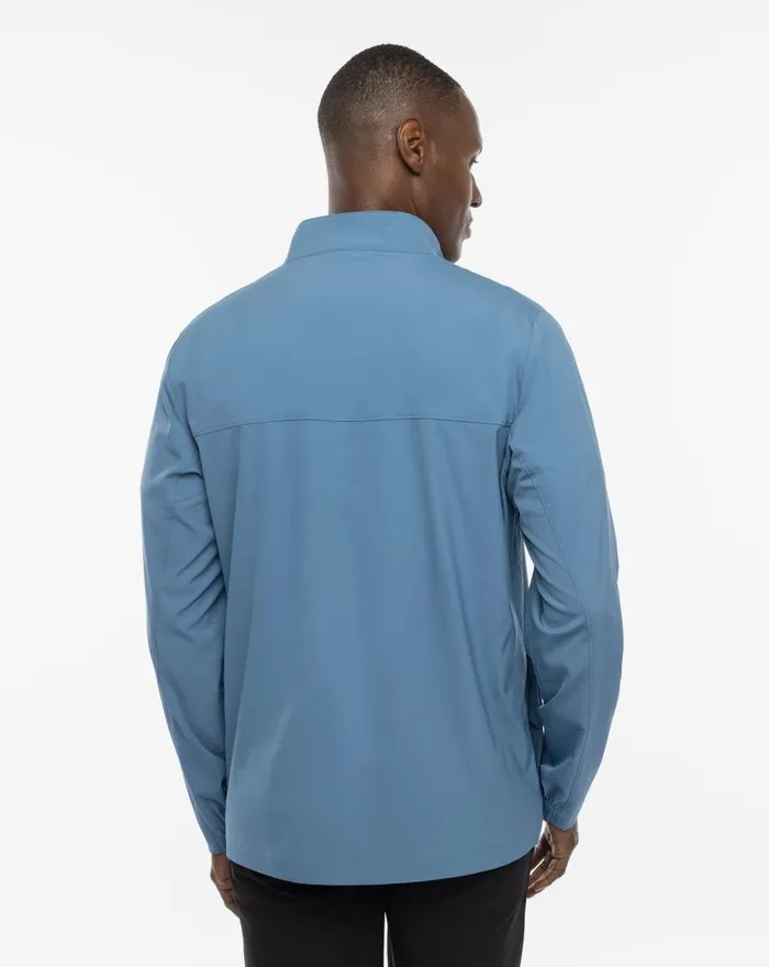 TravisMathew WANDERLUST QUARTER ZIP Copen Blue Men Quarter Zips TravisMathew WANDERLUST QUARTER ZIP Copen Blue Men Quarter Zips