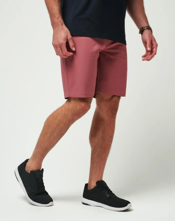 TravisMathew WANDERLUST SHORT 9IN Roan Rouge Men Shorts TravisMathew WANDERLUST SHORT 9IN Roan Rouge Men Shorts