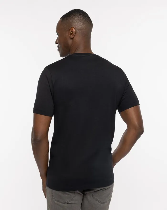 TravisMathew WINTER STORM TEE Black Men Tees TravisMathew WINTER STORM TEE Black Men Tees