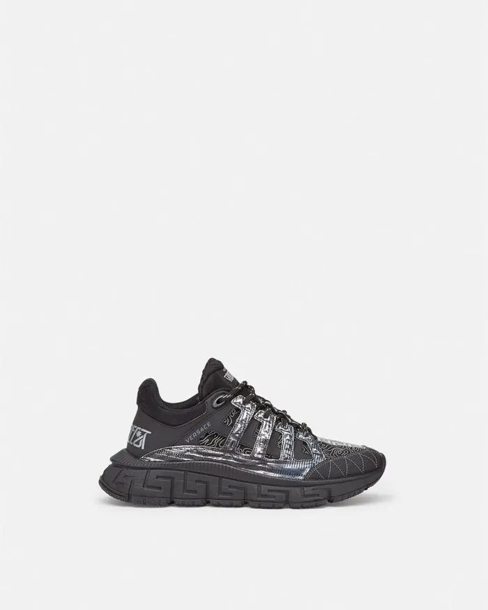 Trigreca Sneakers Black Men Versace Sneakers
