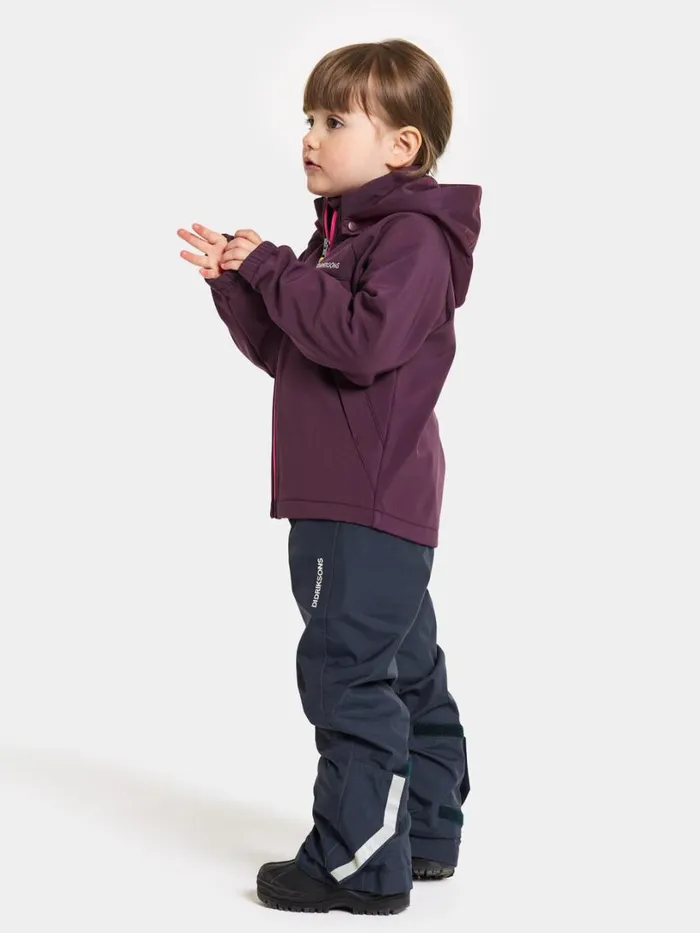 Troel Kids039 Jacket Plumb Kids Didriksons Softshell Jackets