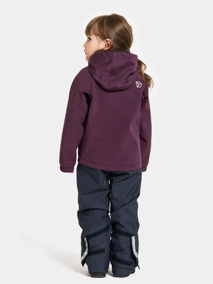 Troel Kids039 Jacket Plumb Kids Didriksons Softshell Jackets