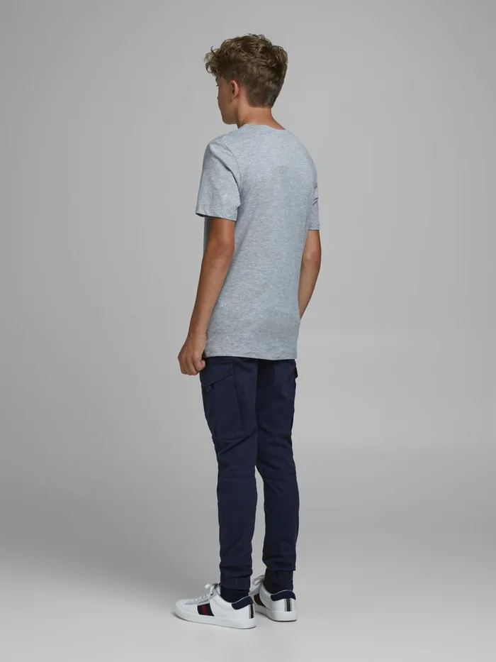 Trousers JACK and JONES Junior BOYS PAUL FLAKE AKM 542 CARGO TROUSERS Blue Navy Blazer