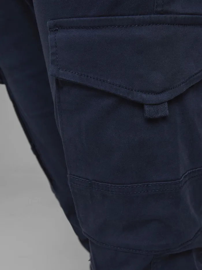 Trousers JACK and JONES Junior BOYS PAUL FLAKE AKM 542 CARGO TROUSERS Blue Navy Blazer