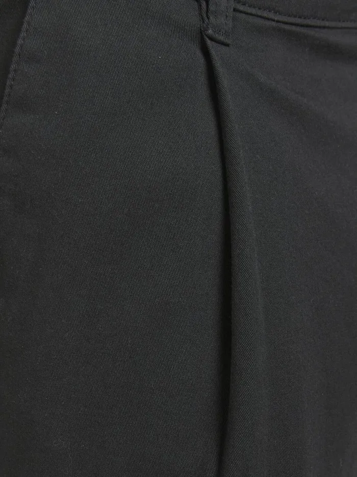 Trousers JACK and JONES Mens BILL RICO CROPPED AKM CHINOS Black Black