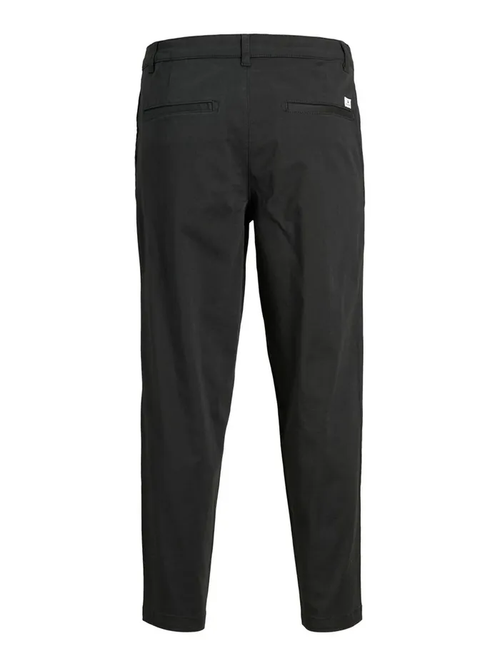 Trousers JACK and JONES Mens BILL RICO CROPPED AKM CHINOS Black Black