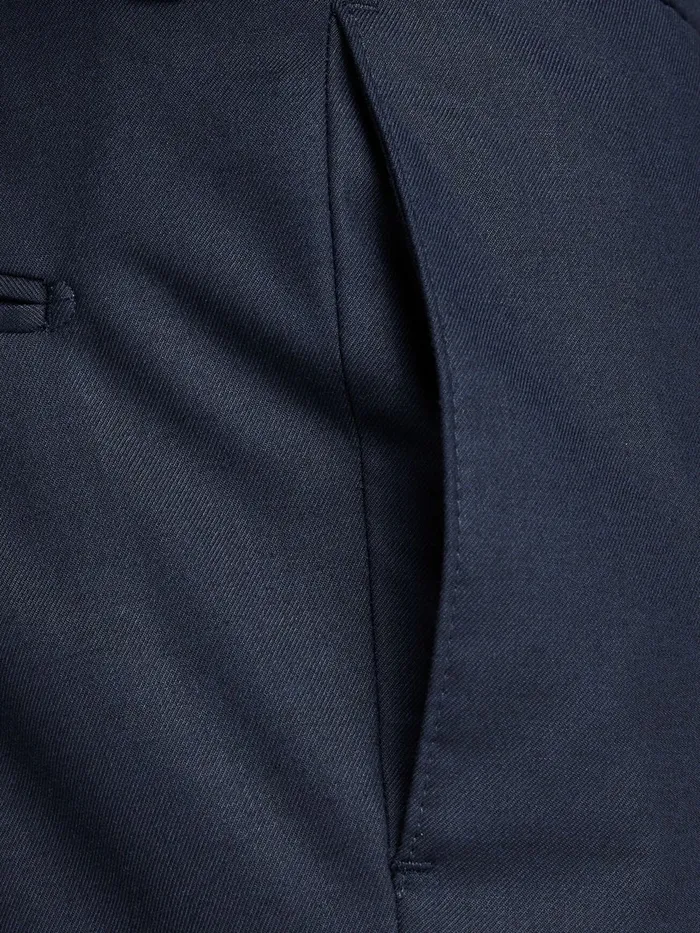 Trousers JACK and JONES Mens CLASSIC SLIM FIT SUIT PANTS Blue Dark Navy Gift for Friend