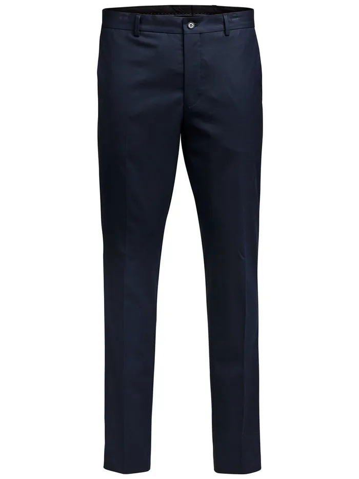 Trousers JACK and JONES Mens CLASSIC SLIM FIT SUIT PANTS Blue Dark Navy Gift for Friend
