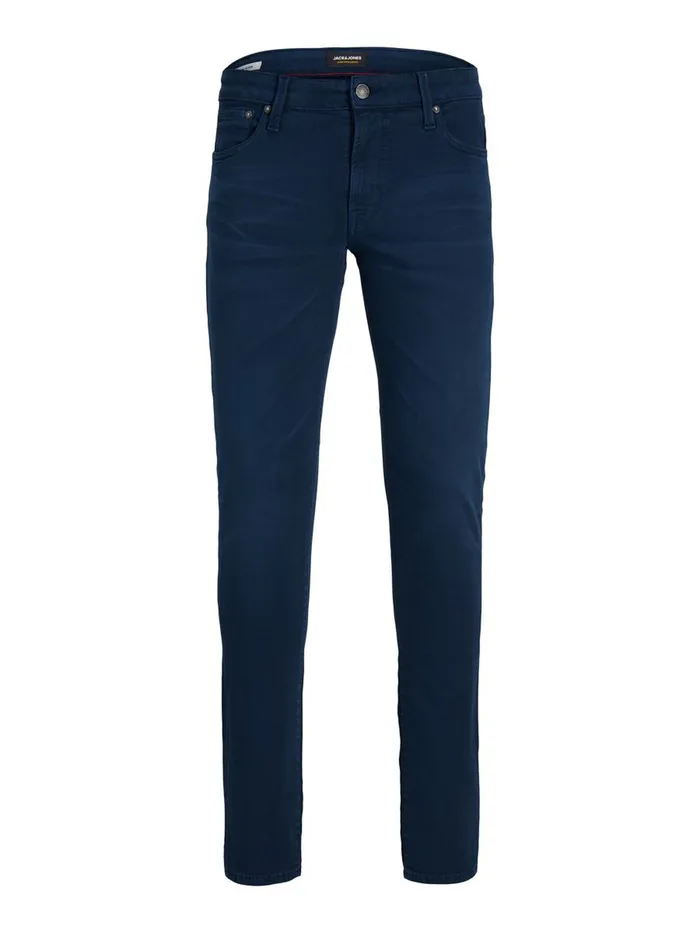 Trousers JACK and JONES Mens GLENN ICON AMA 558 SLIM FIT JEANS Blue Navy Blazer