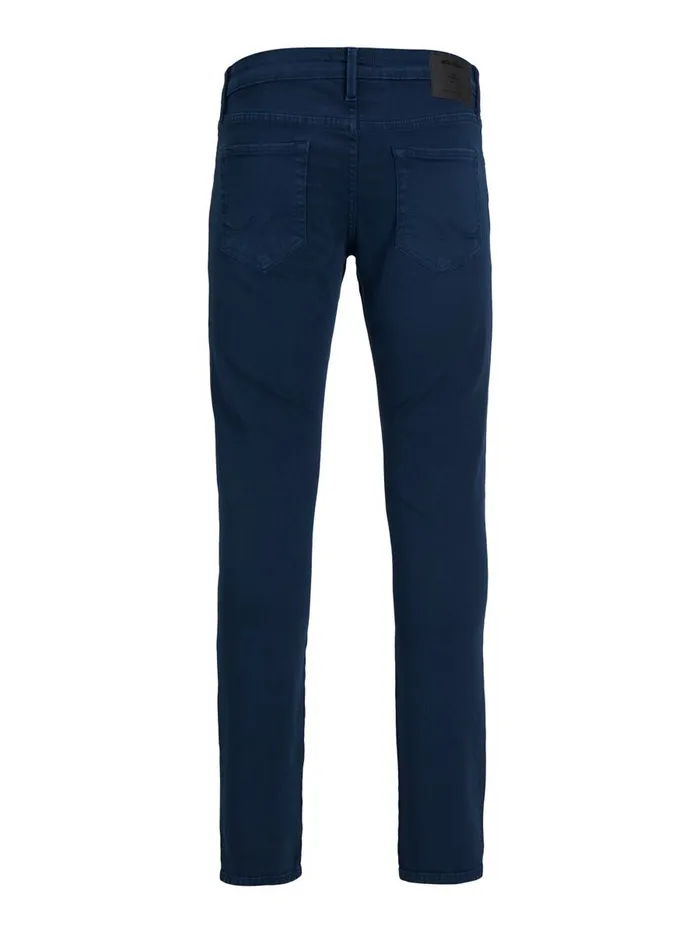 Trousers JACK and JONES Mens GLENN ICON AMA 558 SLIM FIT JEANS Blue Navy Blazer