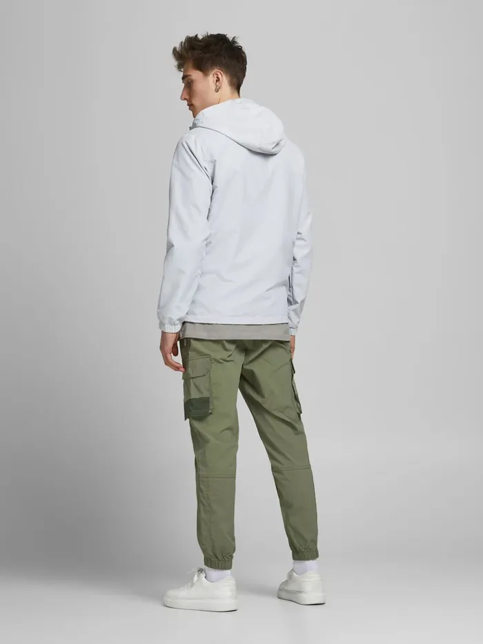Trousers JACK and JONES Mens GORDON ROSS CARGO TROUSERS Green Deep Lichen Green