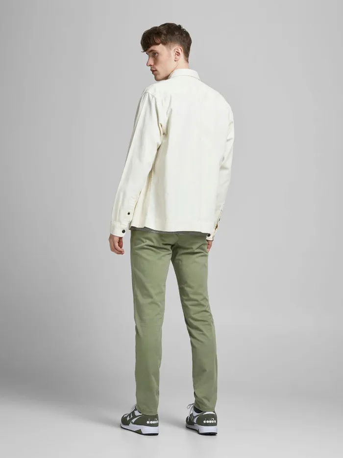 Trousers JACK and JONES Mens MARCO BOWIE SA CHINOS Green Deep Lichen Green