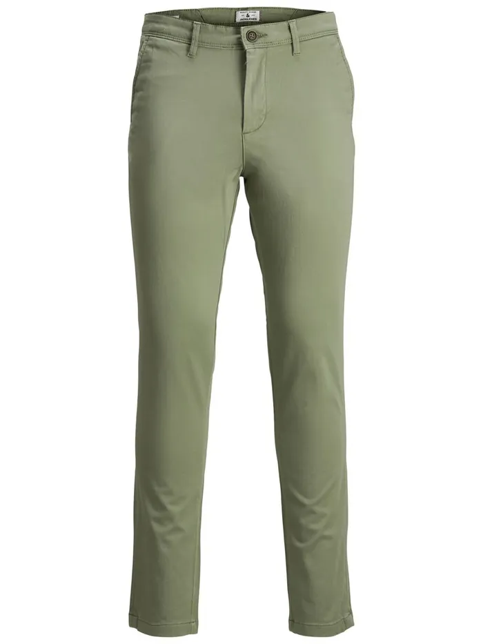 Trousers JACK and JONES Mens MARCO BOWIE SA CHINOS Green Deep Lichen Green