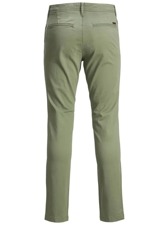 Trousers JACK and JONES Mens MARCO BOWIE SA CHINOS Green Deep Lichen Green