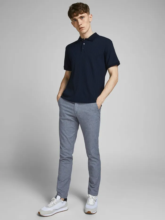 Trousers JACK and JONES Mens MARCO KENSO AKM CHINOS Blue Sky Blue