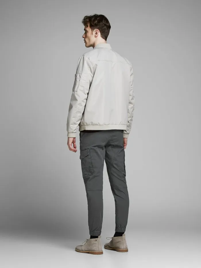 Trousers JACK and JONES Mens PAUL FLAKE AKM 542 CARGO PANTS Grey Asphalt Popular