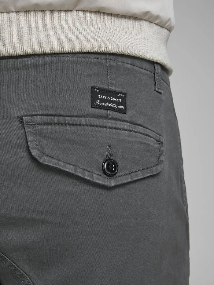 Trousers JACK and JONES Mens PAUL FLAKE AKM 542 CARGO PANTS Grey Asphalt Popular