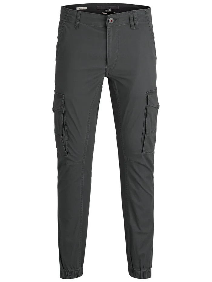 Trousers JACK and JONES Mens PAUL FLAKE AKM 542 CARGO PANTS Grey Asphalt Popular