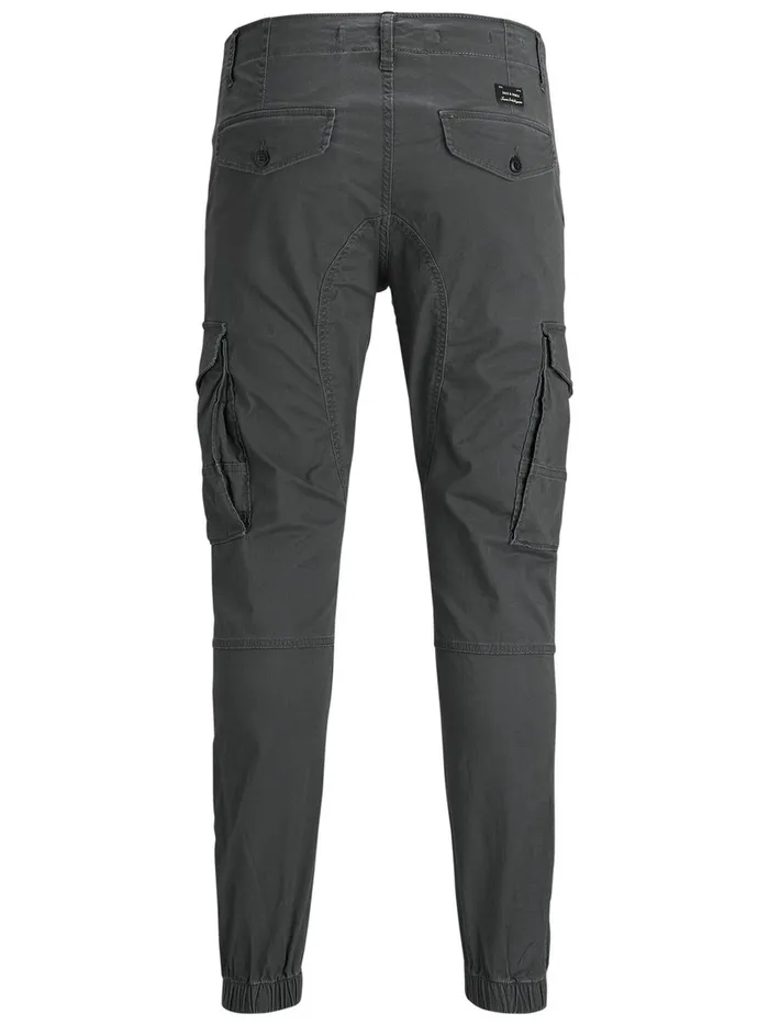 Trousers JACK and JONES Mens PAUL FLAKE AKM 542 CARGO PANTS Grey Asphalt Popular
