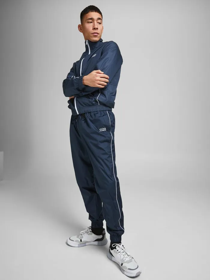 Trousers JACK and JONES Mens TRACK SUIT TRAINING TROUSERS Blue Navy Blazer