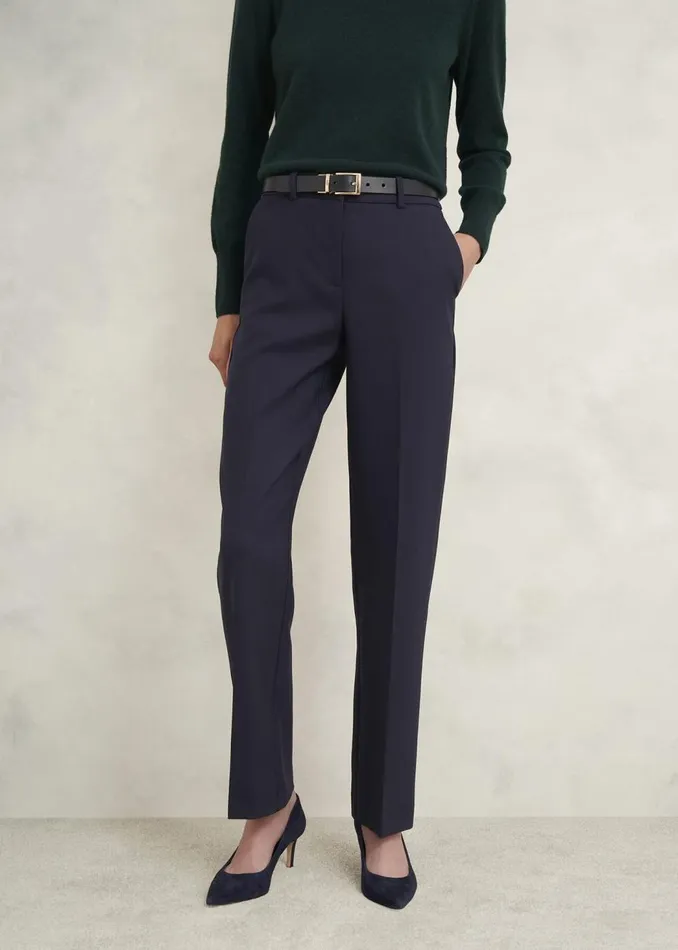 Trousers Women HOBBS Petite Gerrie Trousers Navy