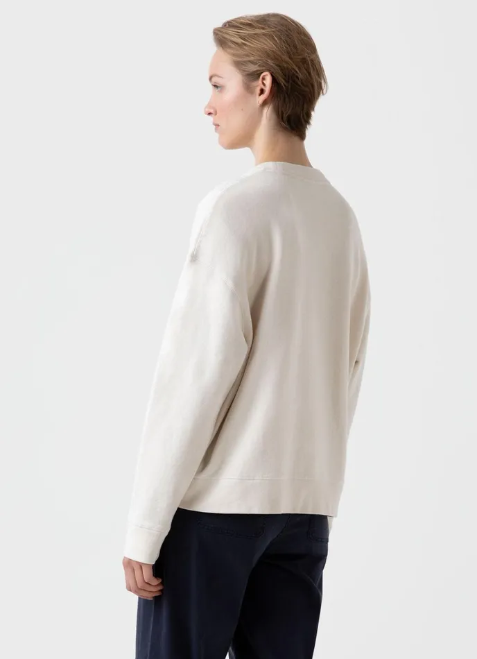 Undyed Relaxed Loopback Sweatshirt Undyed Women SUNSPEL Sweatshirts and Sweatpants
