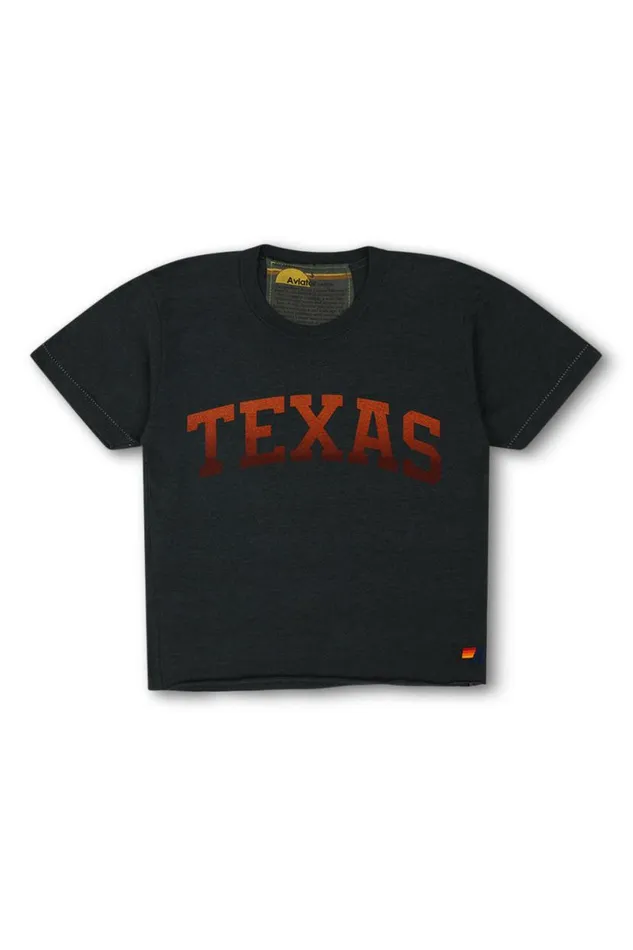 University Of Texas Bolt Boyfriend Tee 8211 Charcoal Women Aviator Nation Tees