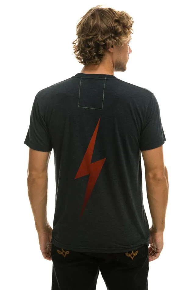 University Of Texas Bolt Crew Tee Shirt 8211 Charcoal WomenMen Aviator Nation Tees