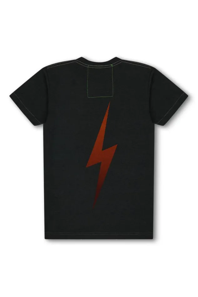 University Of Texas Bolt Crew Tee Shirt 8211 Charcoal WomenMen Aviator Nation Tees