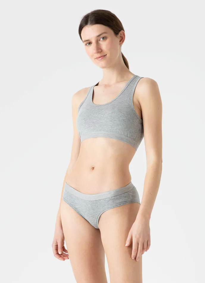 ussunspel Hipster Pant Grey Melange Women Briefs